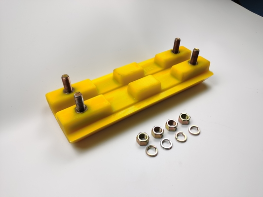 2102699 Polyurethaanrubberblok met drie ribben voor freesmachine W2200