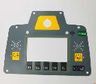 Verwijderde filmsticker van asfaltverfmachine met ring 2108938