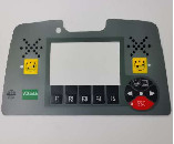 Verwijderde filmsticker van asfaltverfmachine met ring 2108938