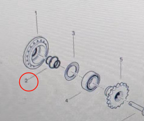 BF800C stofdichte flensplaat Ring 320052502 Rustvrij staal vasthoudingsring voor asfaltpaveronderdelen