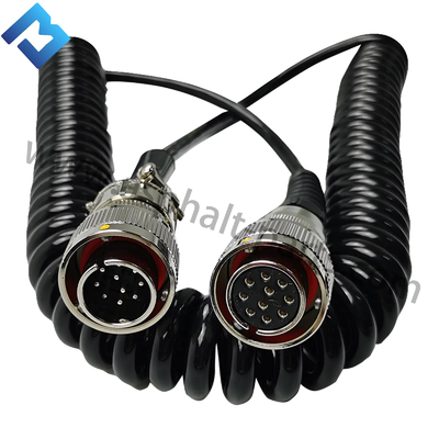 2143056 Stroomvoorziening Spiraalkabels 0,5M Spiraaldraad 10 pin -10 gaten W195 W200 Een scherm dieptebeheerder