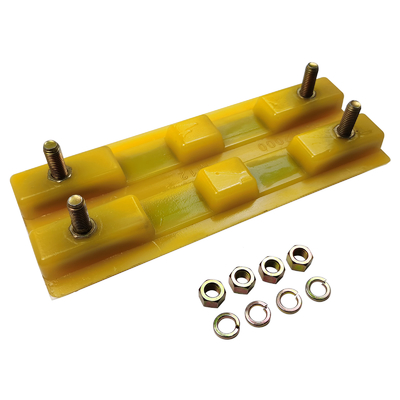 2411112 Polyurethaanrubber blok / Track schoenen freesmachine reserveonderdelen 3 ribben Voor de wegbouw W205/W2000