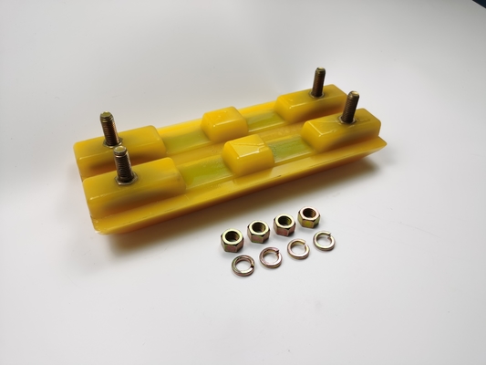 2411112 Polyurethaanrubber blok / Track schoenen freesmachine reserveonderdelen 3 ribben Voor de wegbouw W205/W2000