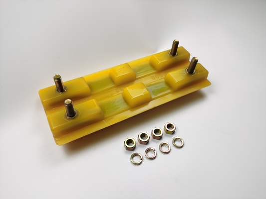 2411112 Polyurethaanrubber blok / Track schoenen freesmachine reserveonderdelen 3 ribben Voor de wegbouw W205/W2000