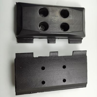 300 mm Zwart Rubber Trackpad Voor    Asfalt Paving