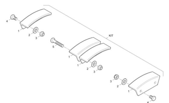 SD2500C Vervoerketen Plaat Kit D635060800 Service Kit Asfalt Paver Parts