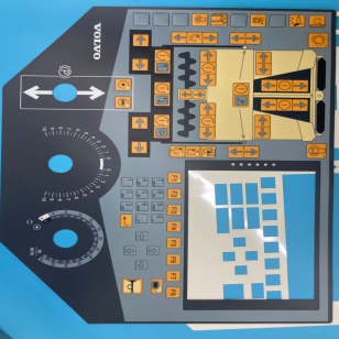 Asfaltspreidmachine sticker RM14325045 bedieningspaneelfolie RM80635386 voor ABG325/ABG7820 asfaltspreidmachine