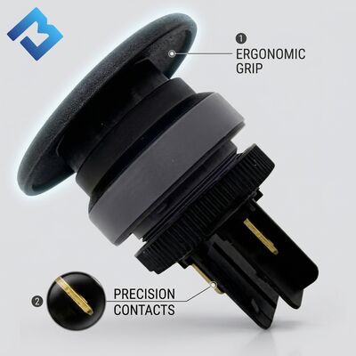 2112465 Schakelaar 24V Paddestoel Knop Voor W195 W200 Freesmachine